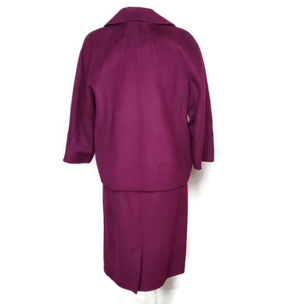 Talbots Fucshia wool blend 2 pc suit size 10 - Picture 3 of 12